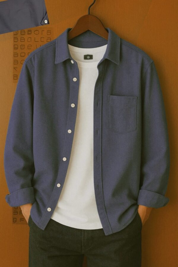 PREMIUM SINGLE POCKET SOLID SHIRT(2) lite ASH